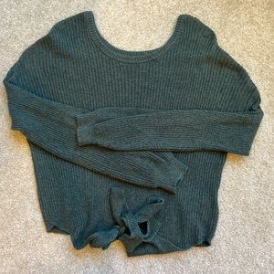Hollister Front Tie Knit Sweater